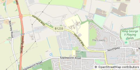 Map of Cottingham, East Yorkshire