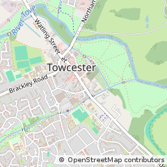 Map of Towcester, Northamptonshire