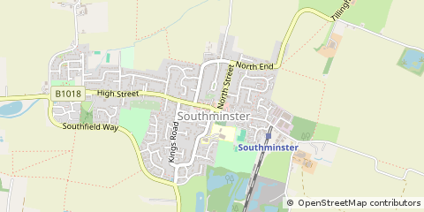 Map of Southminster, Essex