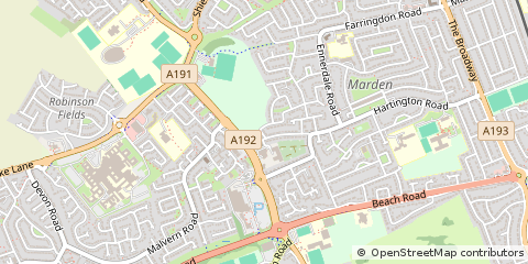 Map of North Shields, Tyne and Wear