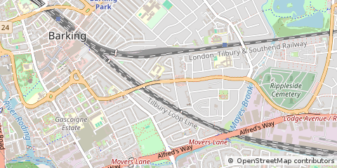Map of Barking