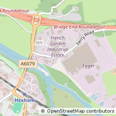 Map of Hexham, Northumberland