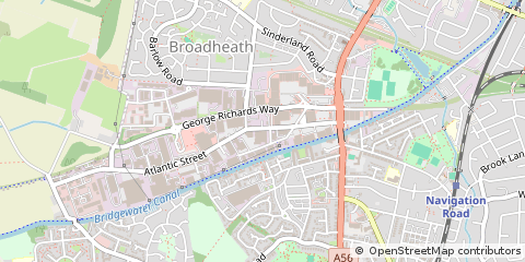 Map of Altrincham