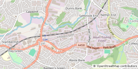 Map of Stourbridge, West Midlands