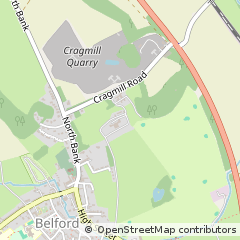 Map of Belford, Northumberland