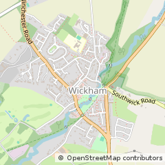 Map of Fareham, Hants