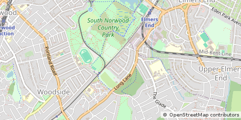 Map of Croydon