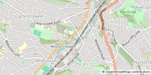 Map of Sheffield