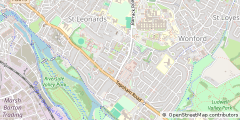Map of Exeter