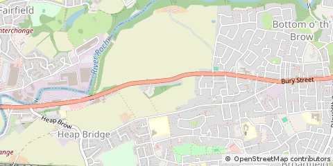 Map of Heywood, Lancashire