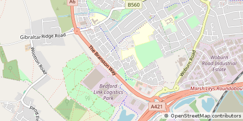 Map of Bedford, East Sussex