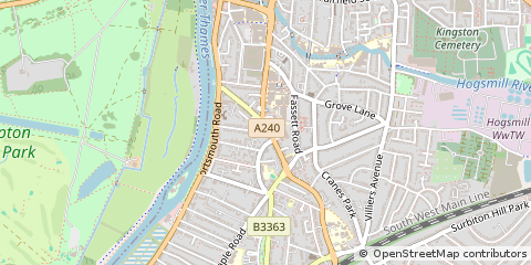 Map of Surrey