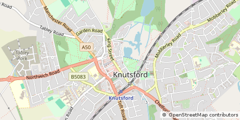 Map of Knutsford