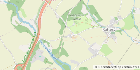 Map of Rattery, Devon