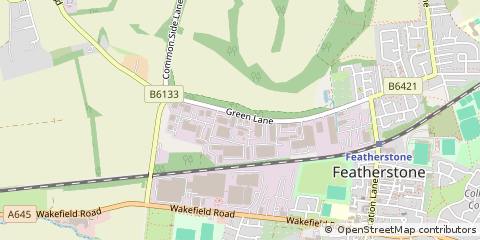 Map of Pontefract, West Yorkshire