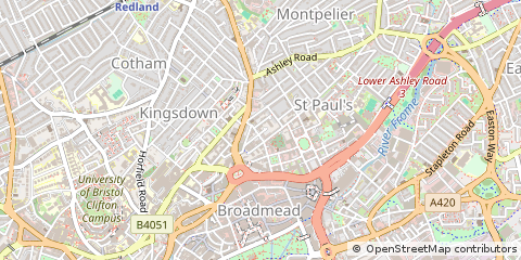 Map of Bristol