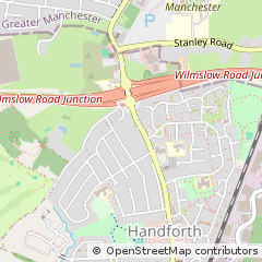 Map of Handforth, Cheshire