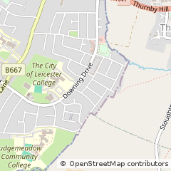 Map of Leicester