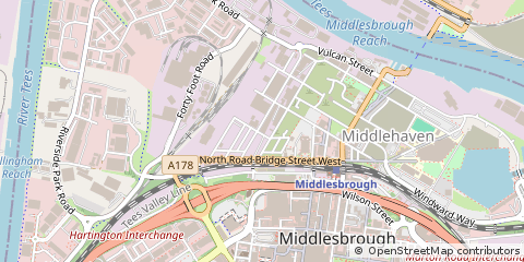 Map of Middlesbrough