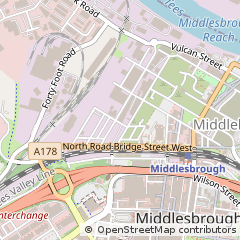 Map of Middlesbrough