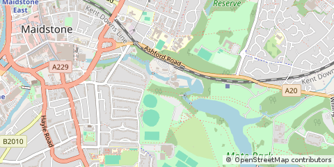 Map of Maidstone, Kent