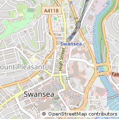 Map of Swansea