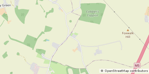 Map of Bromsgrove, Worcestershire