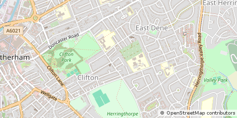 Map of Rotherham