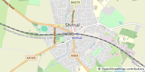 Map of Telford, Shropshire