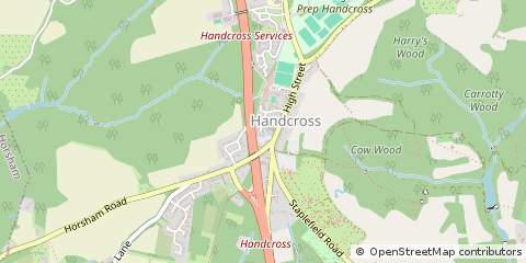 Map of Haywards Heath, West Sussex
