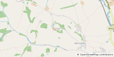 Map of Windley, Derbyshire