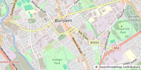 Map of Stoke-on-Trent