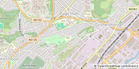 Map of Sheffield
