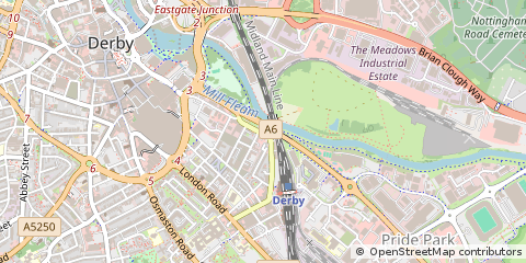 Map of Derby