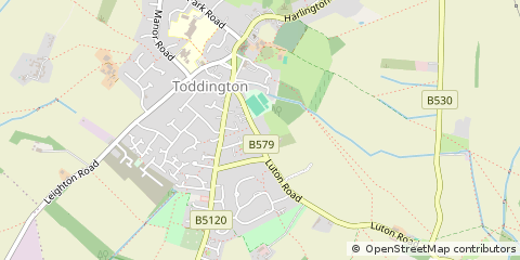 Map of Dunstable, Bedfordshire