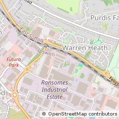 Map of Ipswich, Suffolk