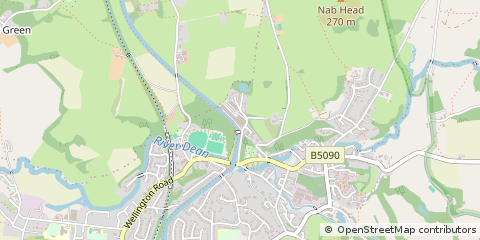 Map of Bollington, Cheshire