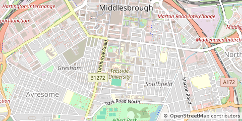 Map of Middlesbrough