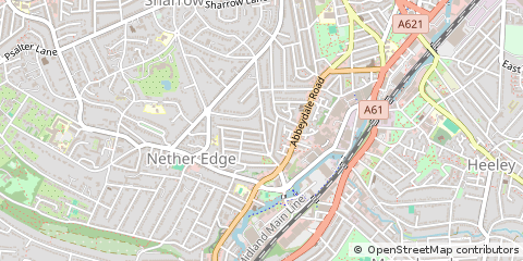 Map of Sheffield