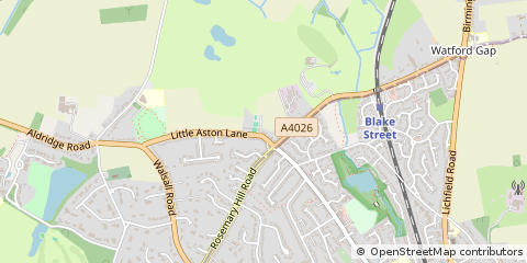 Map of Sutton Coldfield, West Midlands