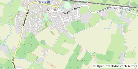 Map of Marden, Kent