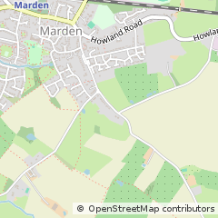 Map of Marden, Kent