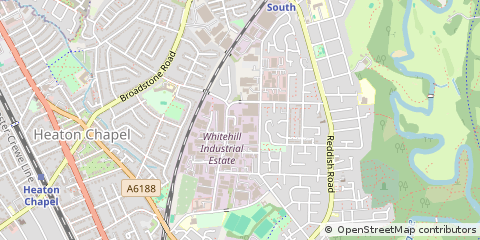 Map of Stockport, Cheshire