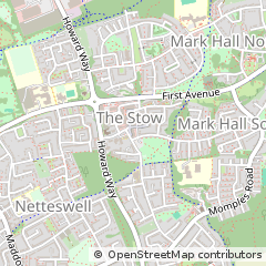 Map of Harlow, Essex