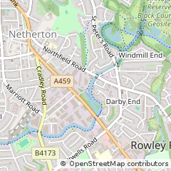 Map of Dudley, West Midlands