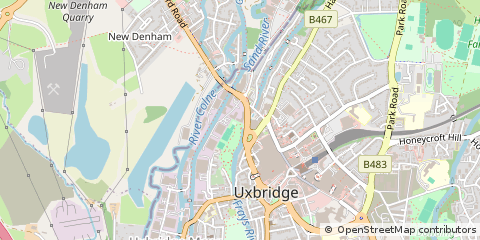 Map of Uxbridge