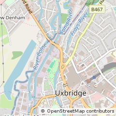 Map of Uxbridge