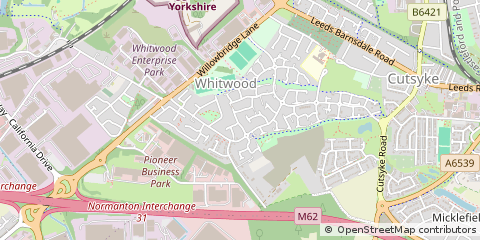 Map of Castleford