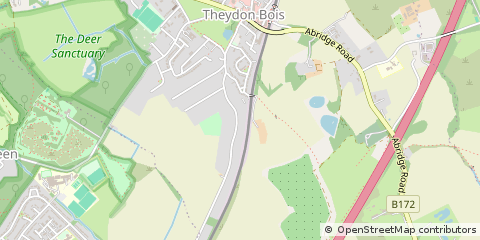Map of Theydon Bois, Essex