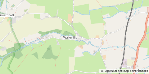 Map of Church Stretton, Shropshire